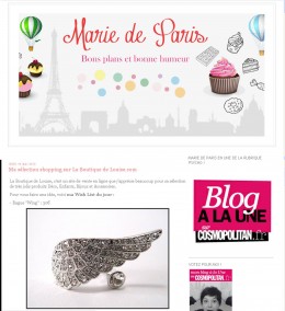 Blog Marie de Paris